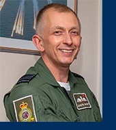 Group Captain Gareth Burdett Commander Air Wing